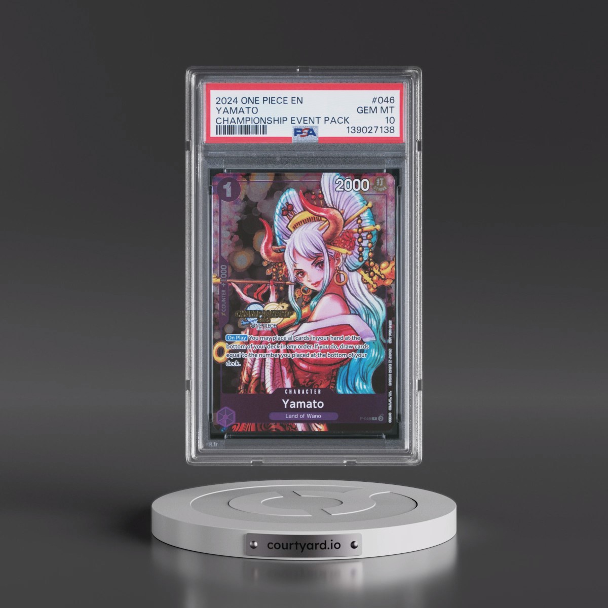 2024 One Piece Championship 2024 Event Pack #046 Yamato (PSA 10 GEM MINT)