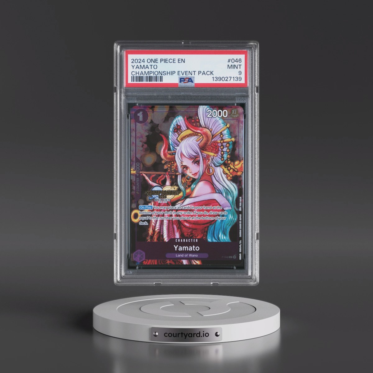 2024 One Piece Championship 2024 Event Pack #046 Yamato (PSA 9 MINT)