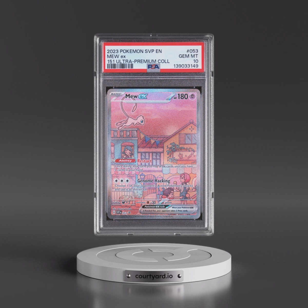 2023 Pokémon Svp EN-SV Black Star Promo #053 Mew EX - Holo 151 Ultra-Premium Collection (PSA 10 GEM MINT)