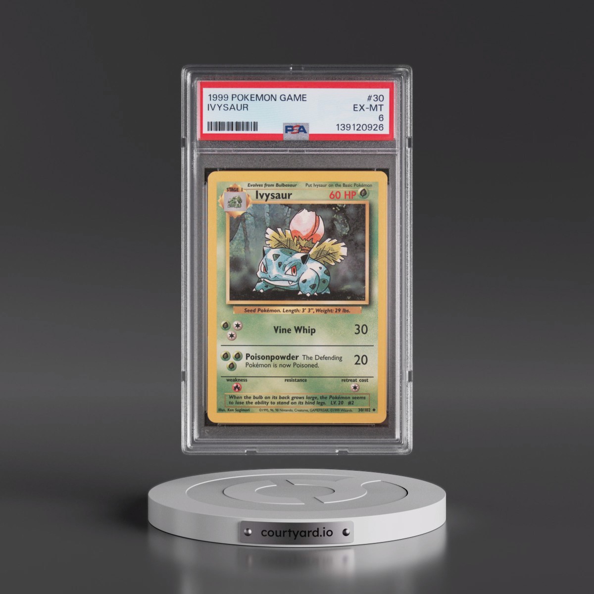 1999 Pokémon Game #30 Ivysaur (PSA 6 EX-MT)