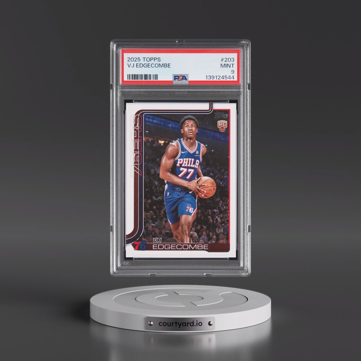 2025 Topps #203 VJ Edgecombe (PSA 9 MINT)