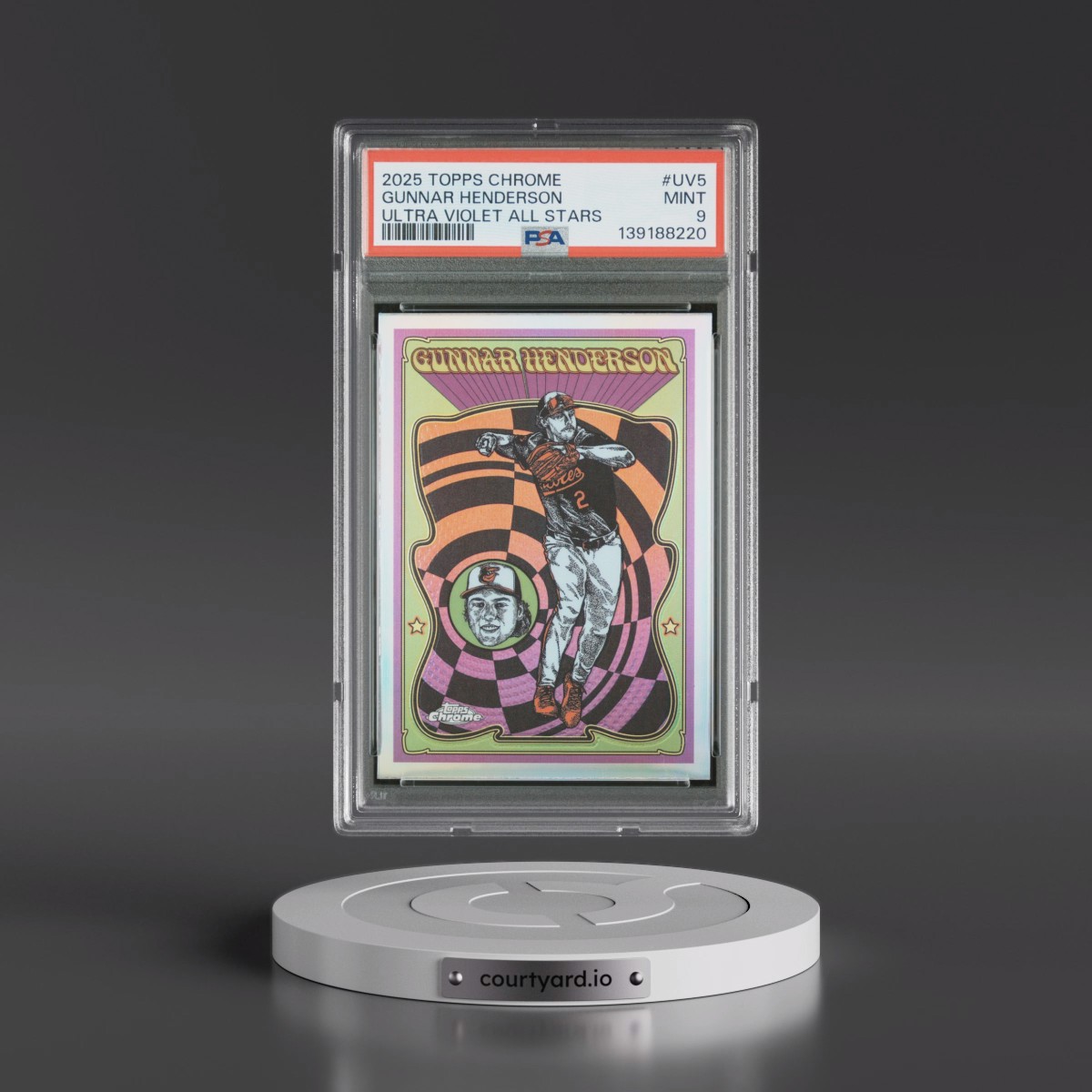 2025 Topps Chrome Ultra Violet All Stars #UV5 Gunnar Henderson (PSA 9 MINT)