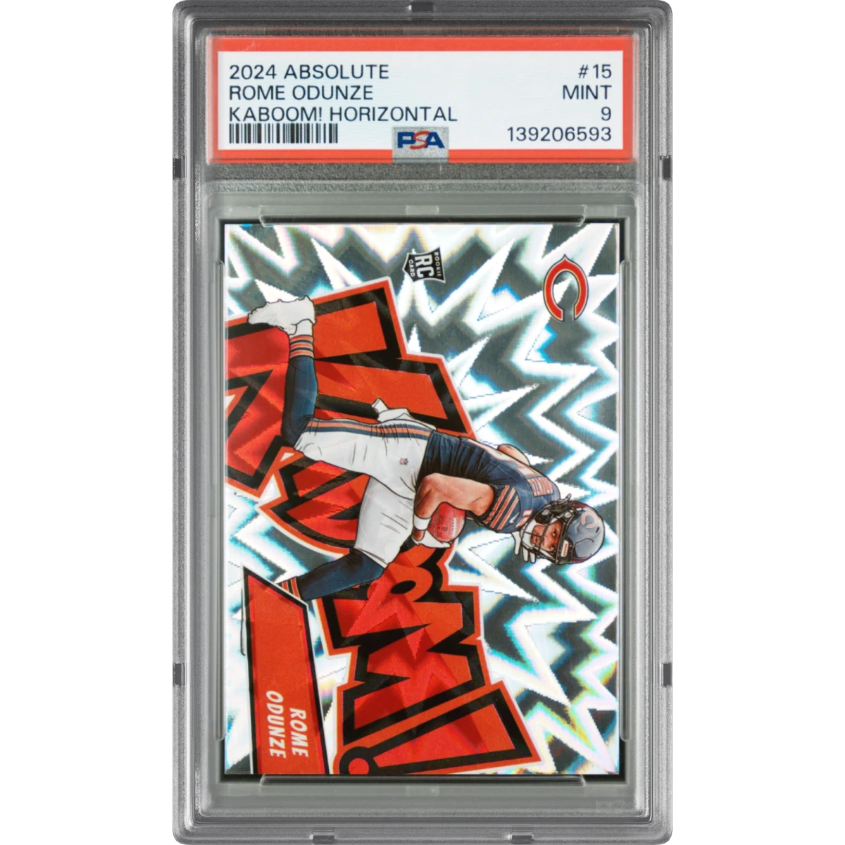 2024 Panini Absolute Kaboom! Horizontal #15 Rome Odunze (PSA 9 MINT)