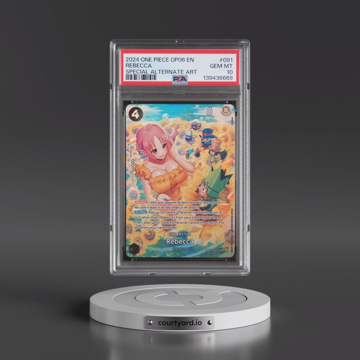 2024 One Piece OP06-Wings of the Captain #091 Rebecca - Special Alternate Art (PSA 10 GEM MINT)