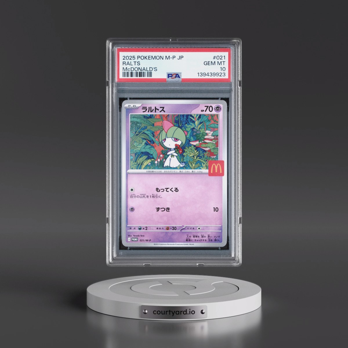 2025 Pokémon M-P Promo #021 Ralts - McDonald's (PSA 10 GEM MINT)
