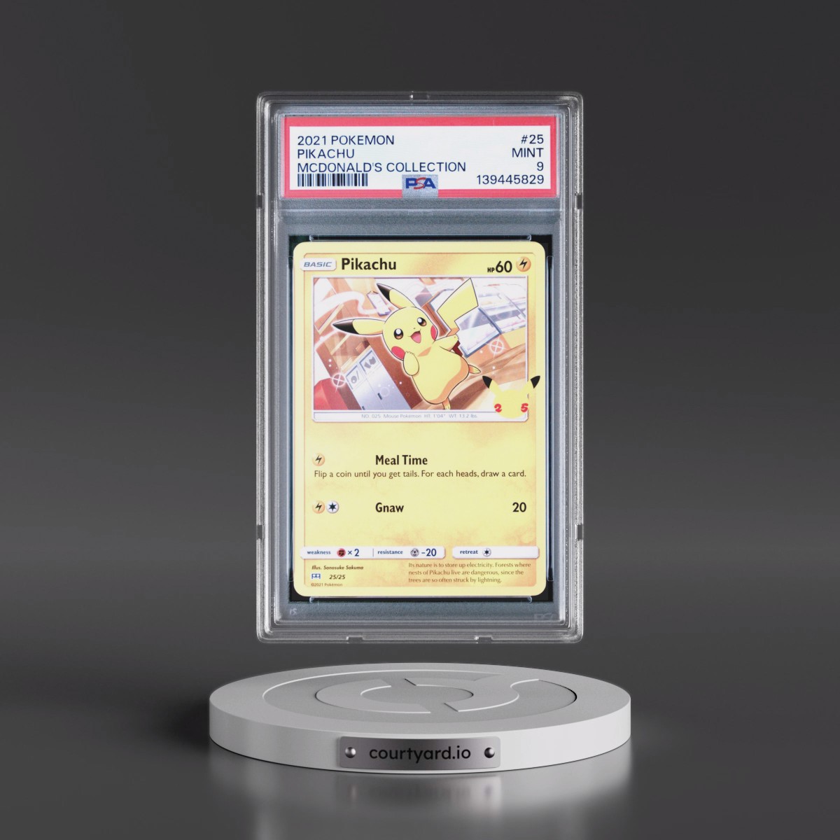2021 Pokémon Mcdonald's Collection #25 Pikachu (PSA 9 MINT)