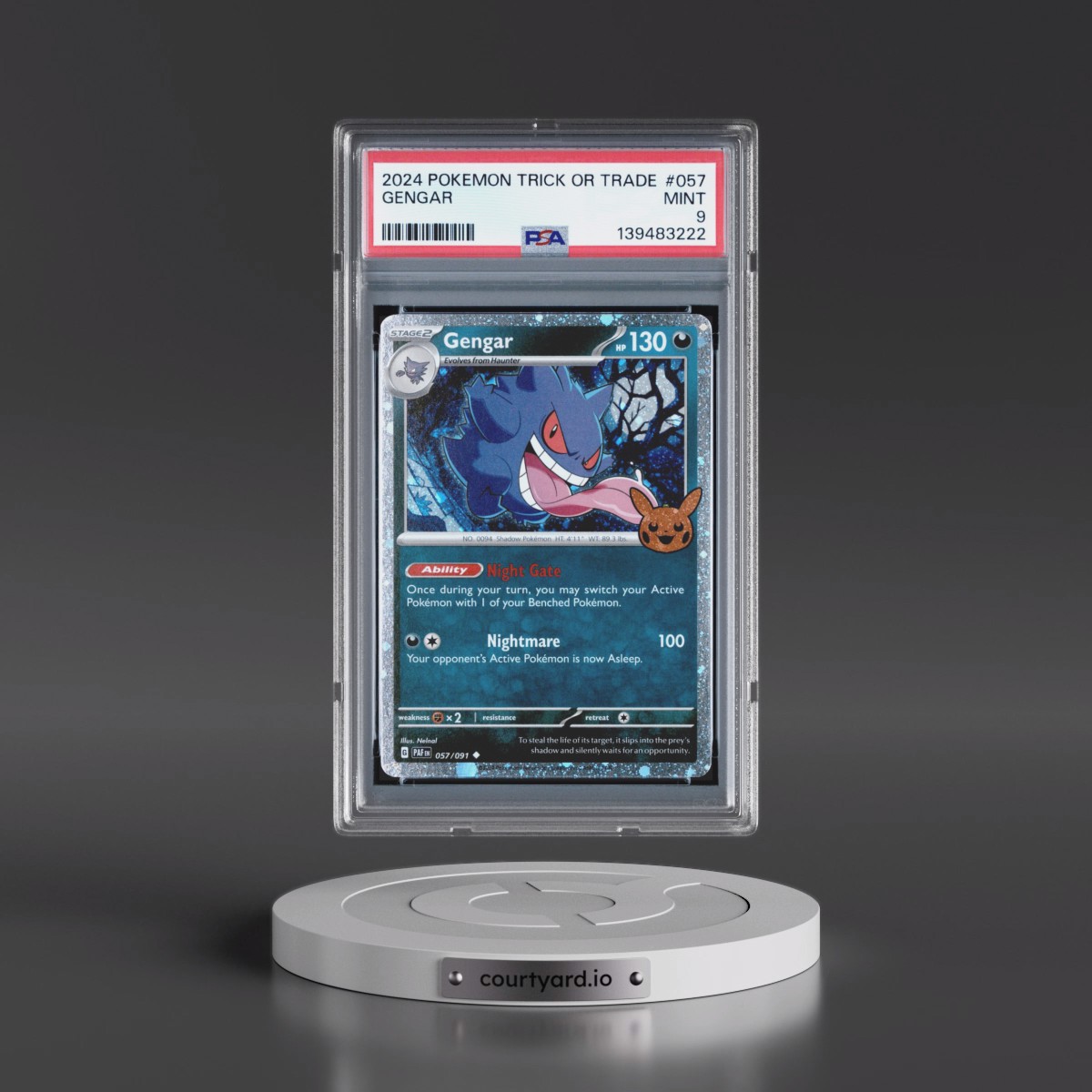 2024 Pokémon Trick or Trade #057 Gengar (PSA 9 MINT)