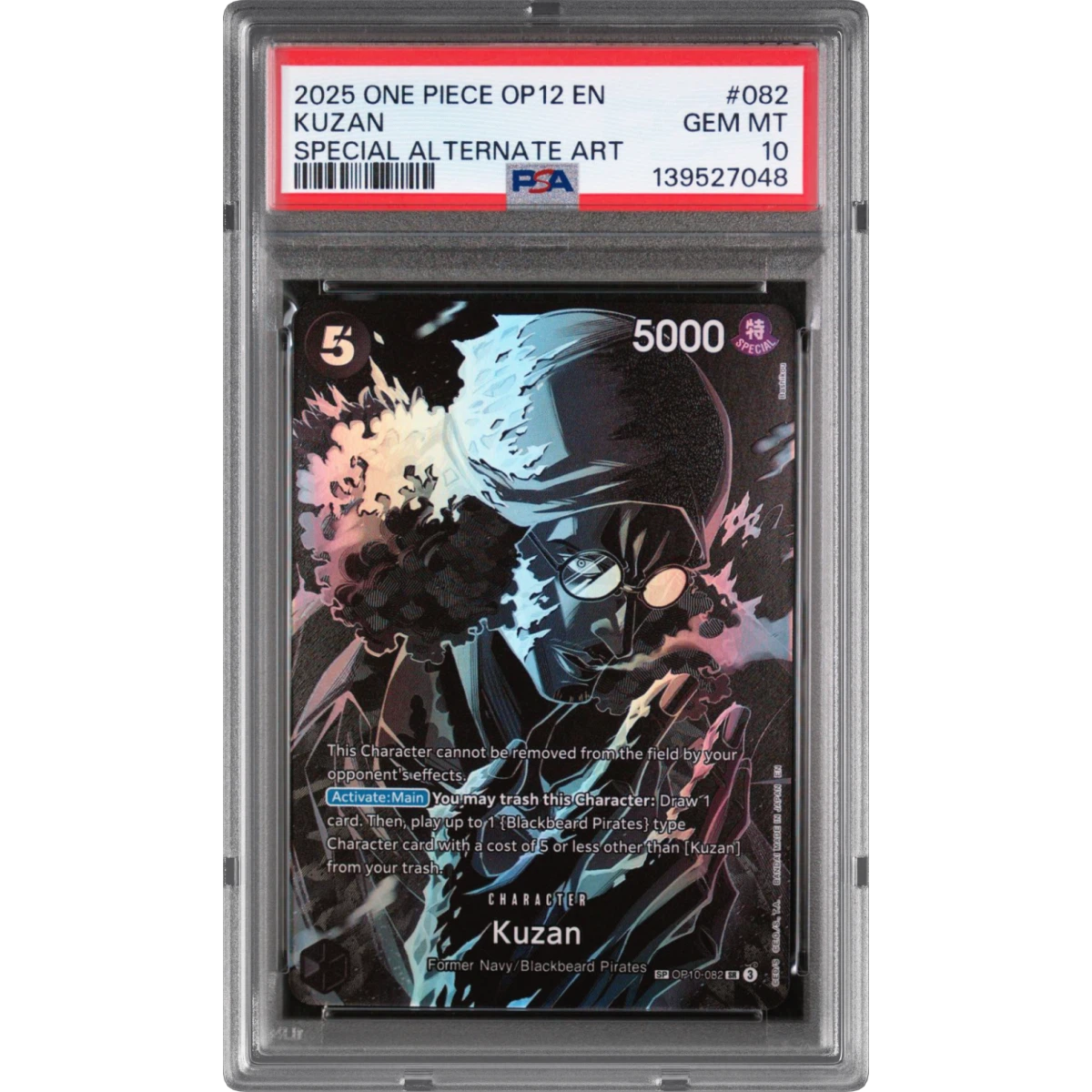 2025 One Piece OP12-Legacy of the Master #082 Kuzan - Special Alternate Art (PSA 10 GEM MINT)