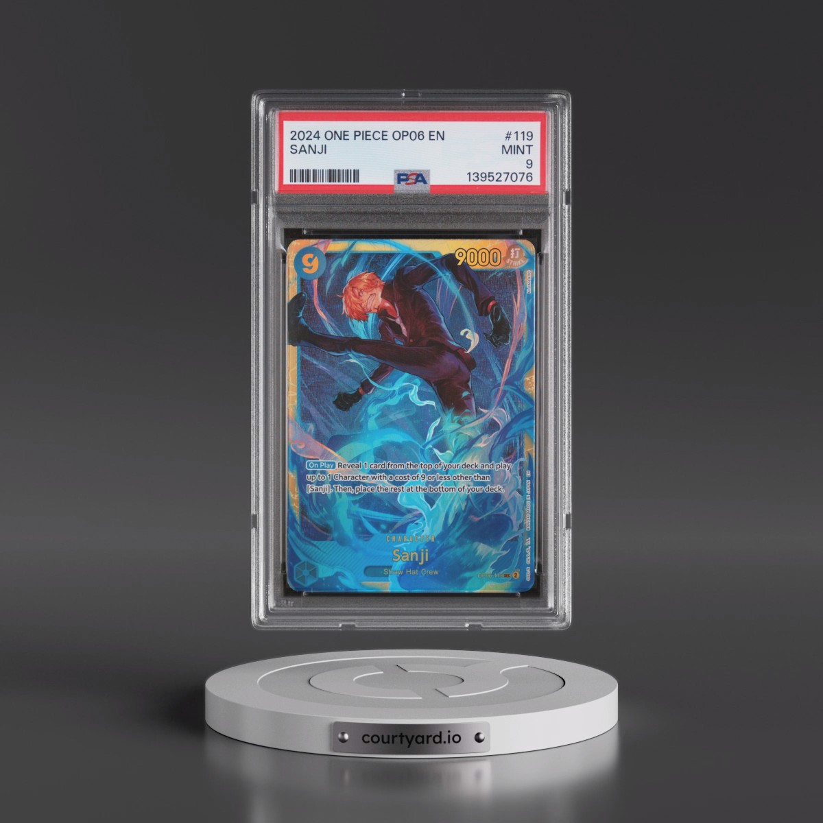 2024 One Piece OP06-Wings of the Captain #119 Sanji (PSA 9 MINT)