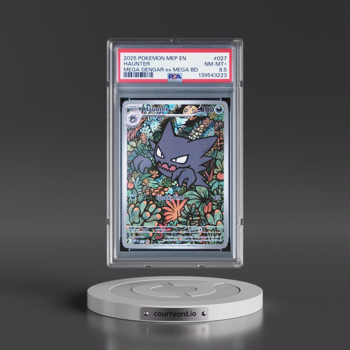 2025 Pokémon Mep EN-Me Black Star Promo #027 Haunter - Mega Gengar EX Mega Battle Deck (PSA 8.5 NM-MT+)