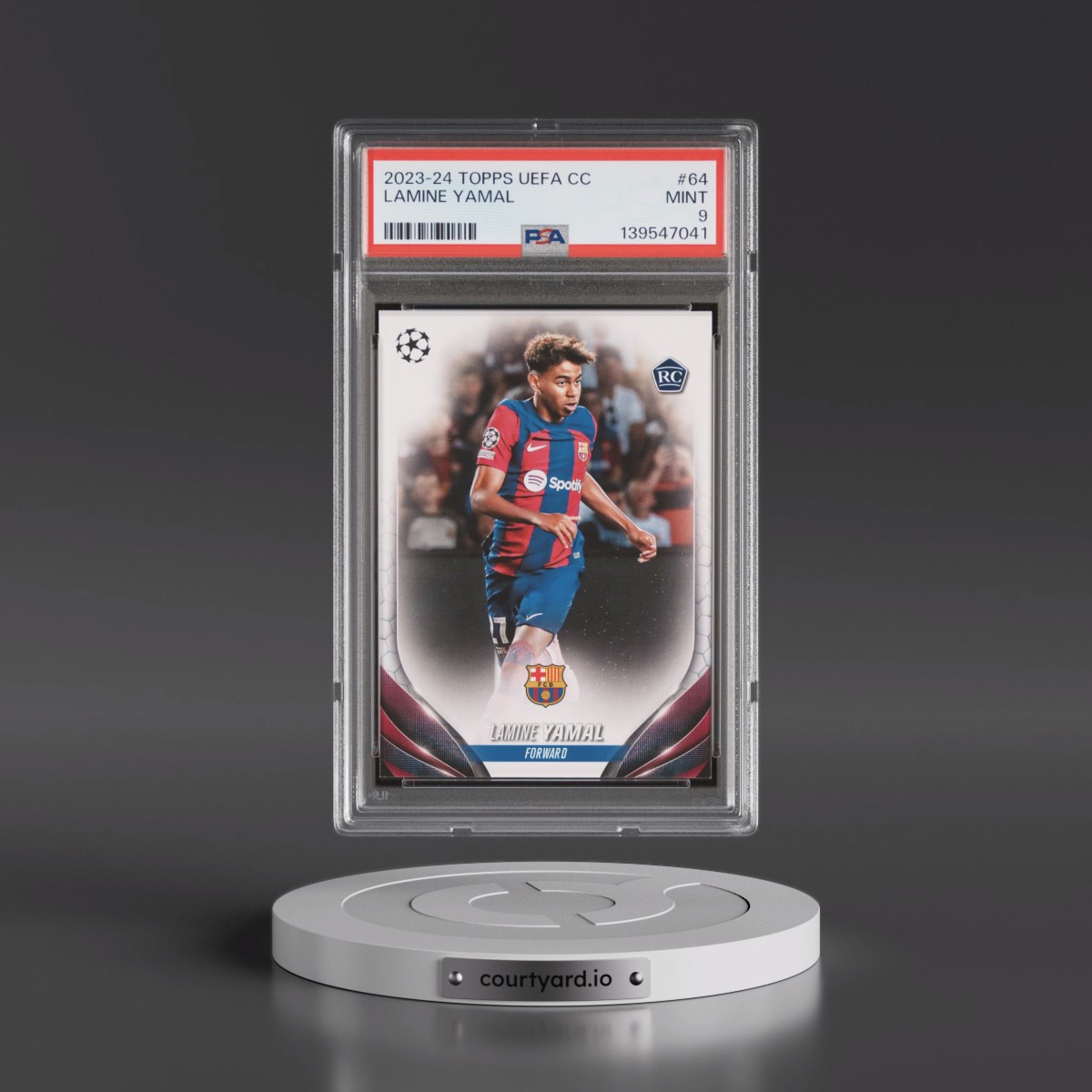 2023 Topps UEFA Club Competitions Lamine Yamal #64 PSA 9