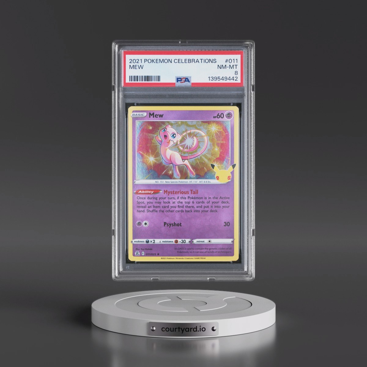 2021 Pokémon Celebrations #011 Mew (PSA 8 NM-MT)