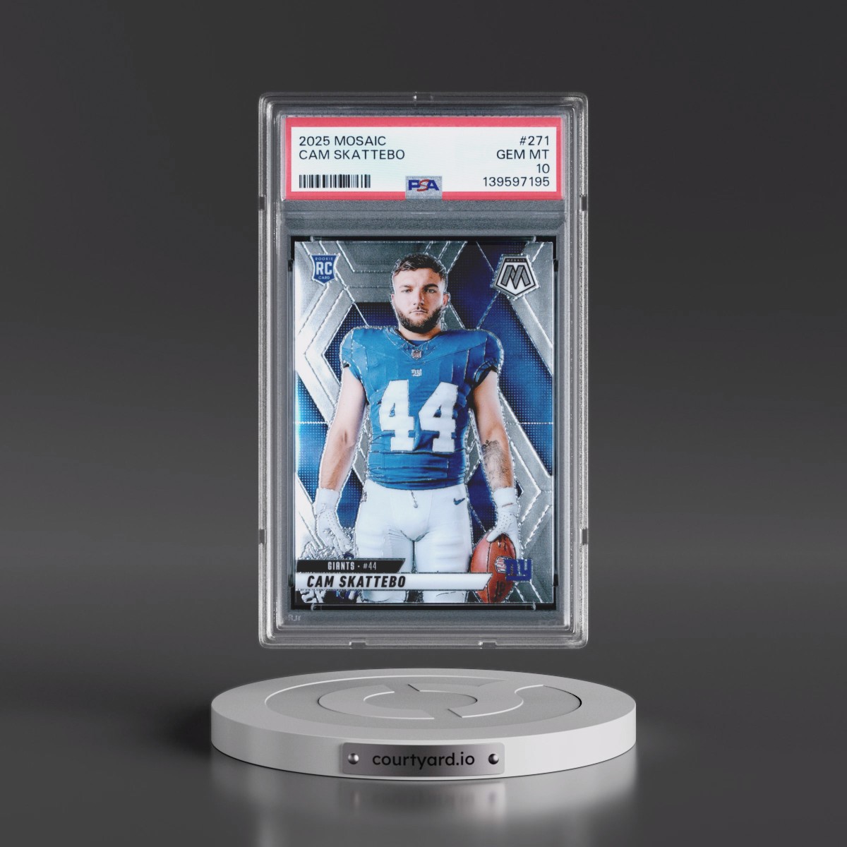 2025 Panini Mosaic #271 Cam Skattebo (PSA 10 GEM MINT)