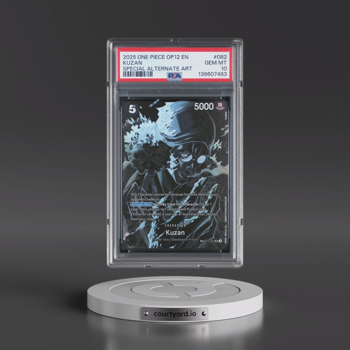 2025 One Piece OP12-Legacy of the Master #082 Kuzan - Special Alternate Art (PSA 10 GEM MINT)