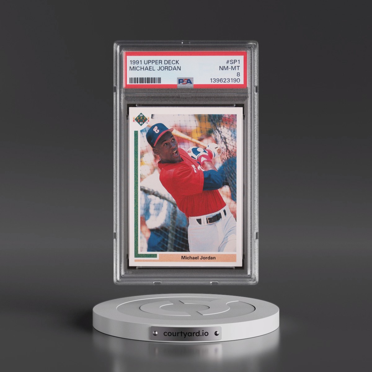 1991 Upper Deck #SP1 Michael Jordan (PSA 8 NM-MT)