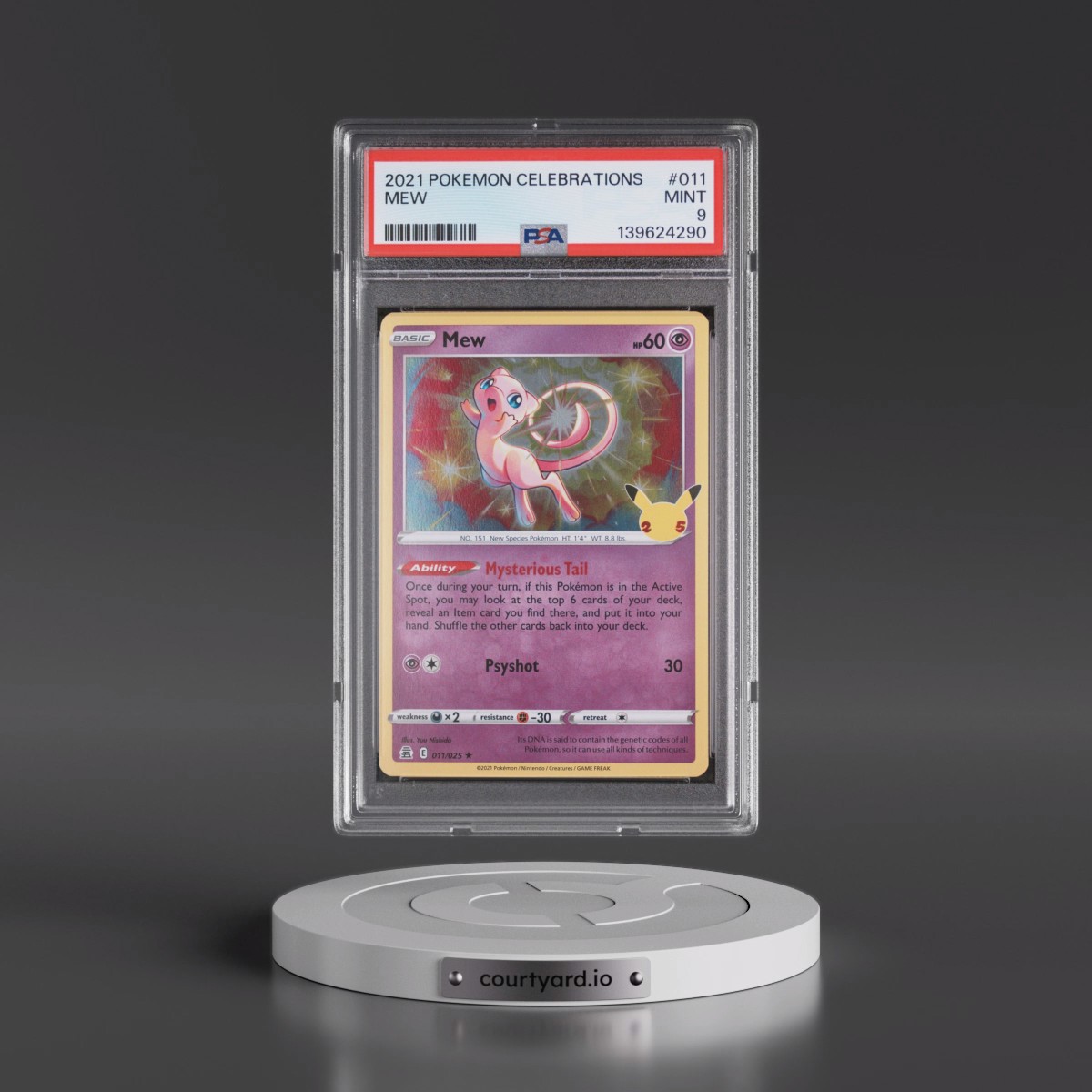 2021 Pokémon Celebrations #011 Mew (PSA 9 MINT)
