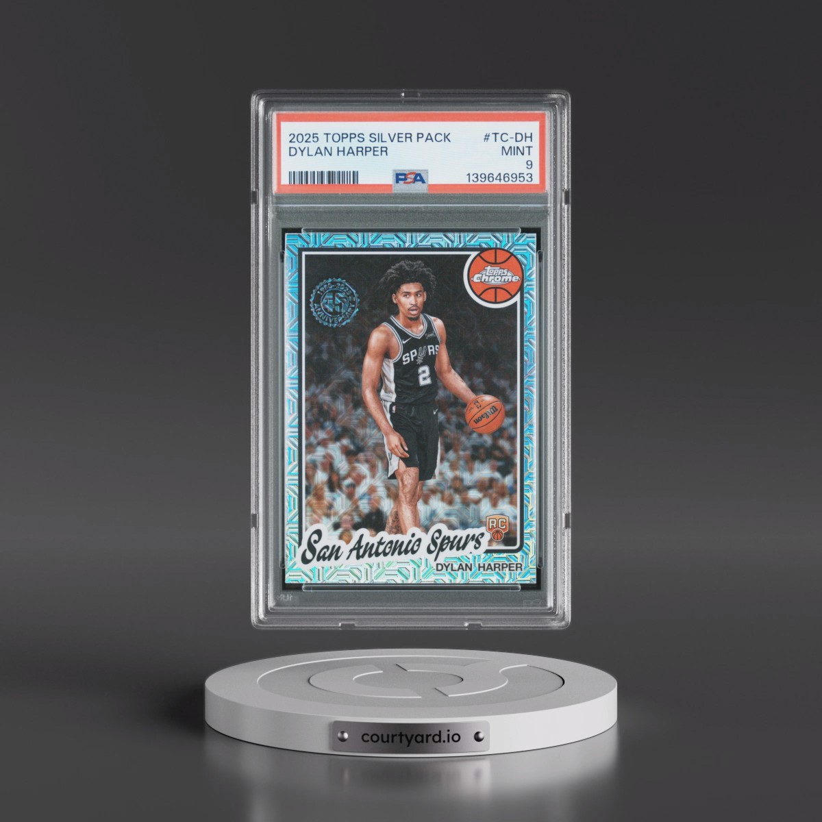 2025 Topps Silver Pack 1980-81 Topps Chrome Basketball #TC-DH Dylan Harper (PSA 9 MINT)