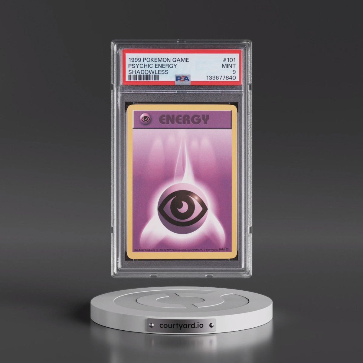 1999 Pokémon Game #101 Psychic Energy - Shadowless (PSA 9 MINT)