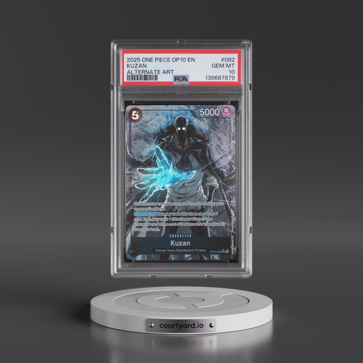 2025 One Piece OP10-Royal Blood #082 Kuzan - Alternate Art (PSA 10 GEM MINT)