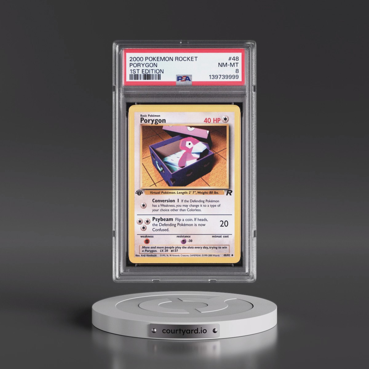 2000 Pokémon Rocket #48 Porygon - 1st Edition (PSA 8 NM-MT)