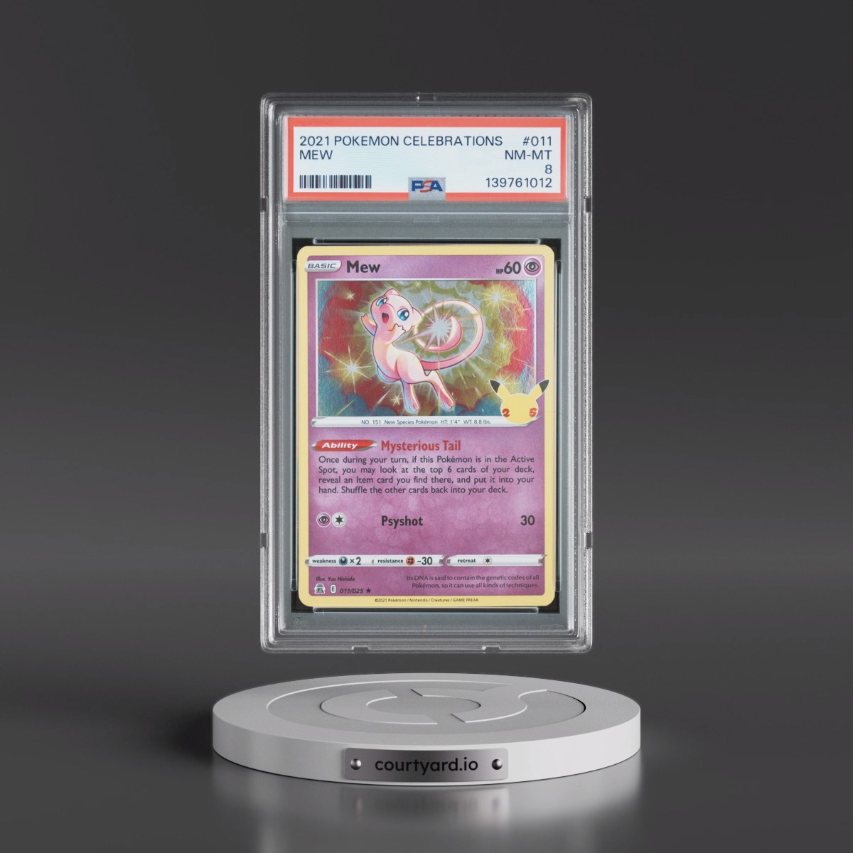 2021 Pokémon Celebrations #011 Mew (PSA 8 NM-MT)