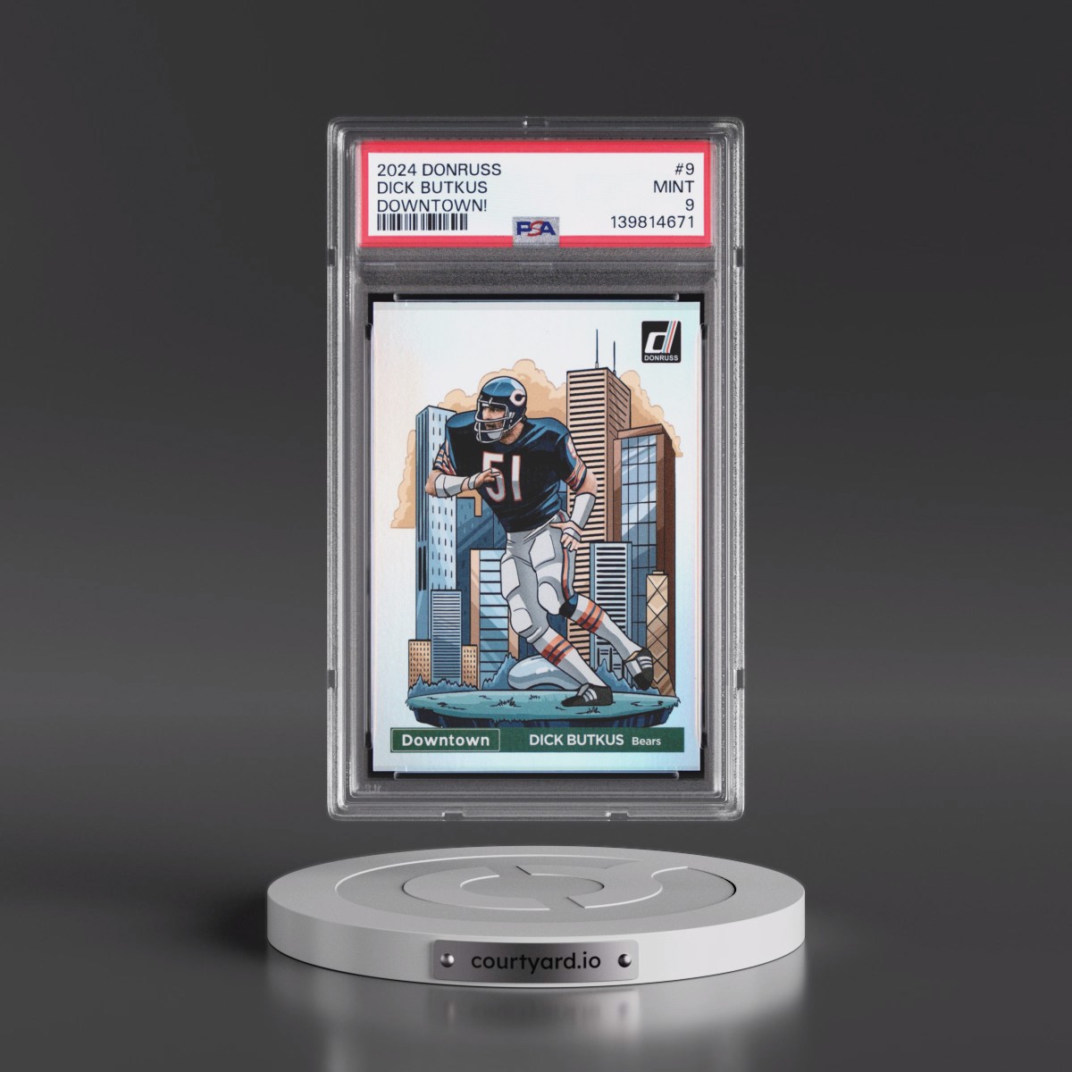 2024 Panini Donruss Downtown! #9 Dick Butkus (PSA 9 MINT)