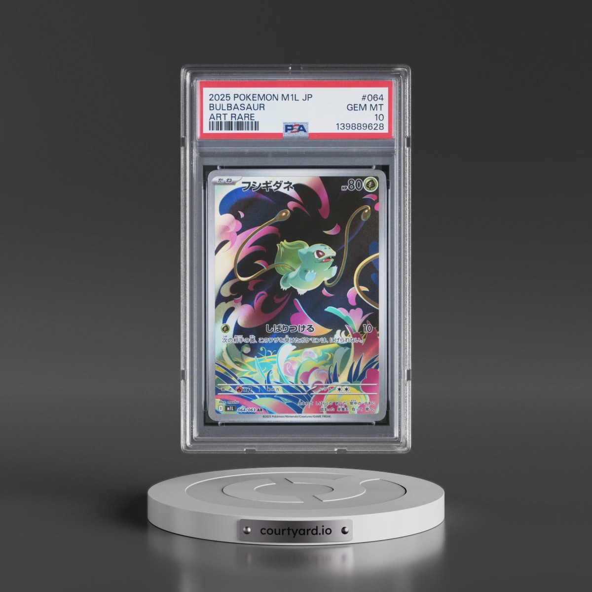 2025 Pokémon M1l-Mega Brave #064 Bulbasaur - Art Rare (PSA 10 GEM MINT)