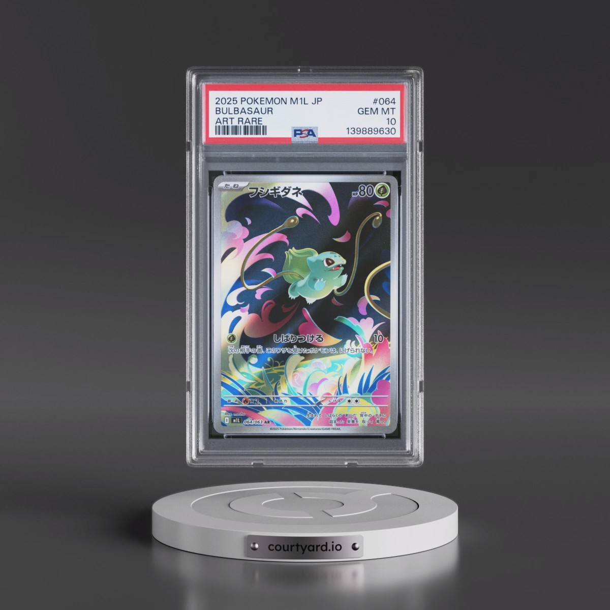 2025 Pokémon M1l-Mega Brave #064 Bulbasaur - Art Rare (PSA 10 GEM MINT)