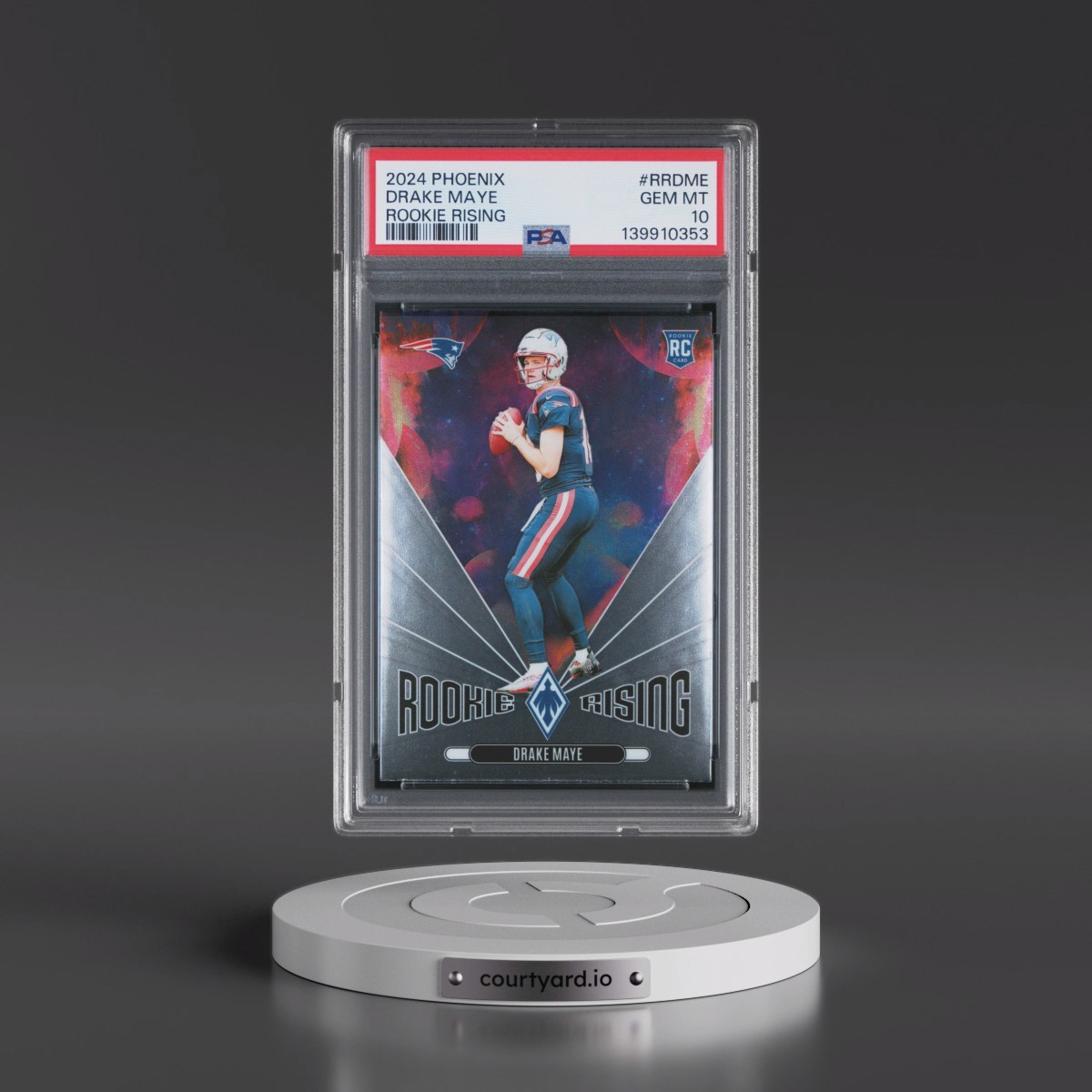 2024 Panini Phoenix Rookie Rising #RRDME Drake Maye (PSA 10 GEM MINT)