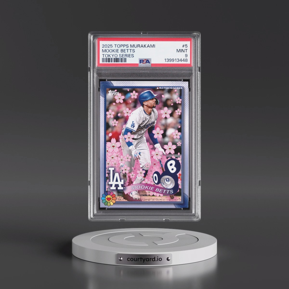 2025 Topps Takashi Murakami + MLB World Tour Tokyo Series #5 Mookie Betts (PSA 9 MINT)
