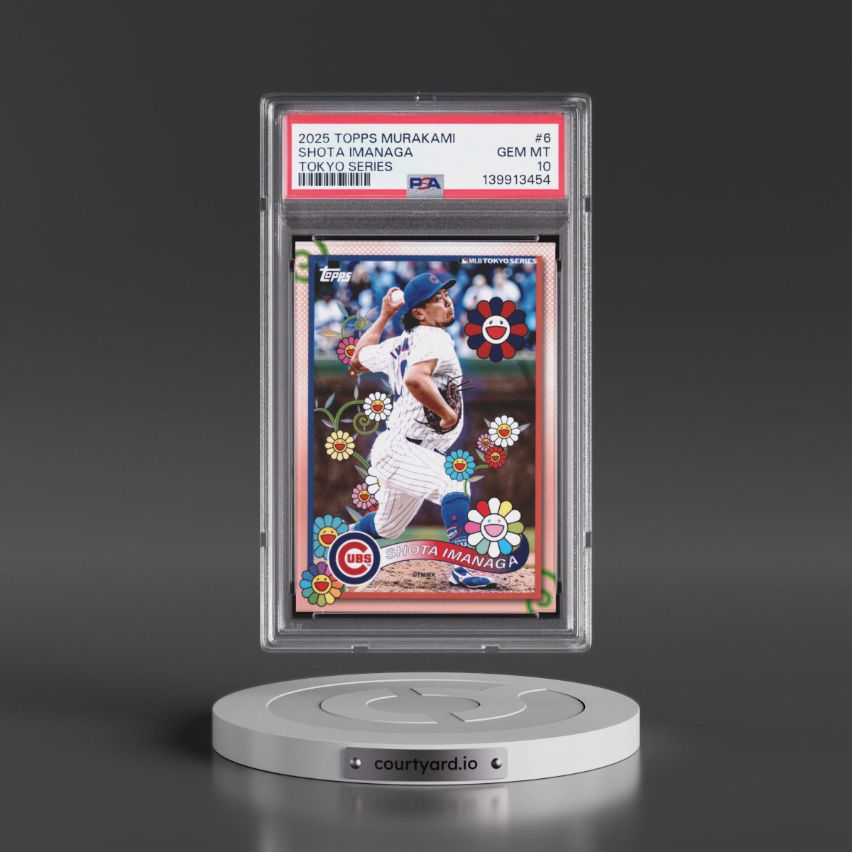 2025 Topps Takashi Murakami + MLB World Tour Tokyo Series #6 Shota Imanaga (PSA 10 GEM MINT)