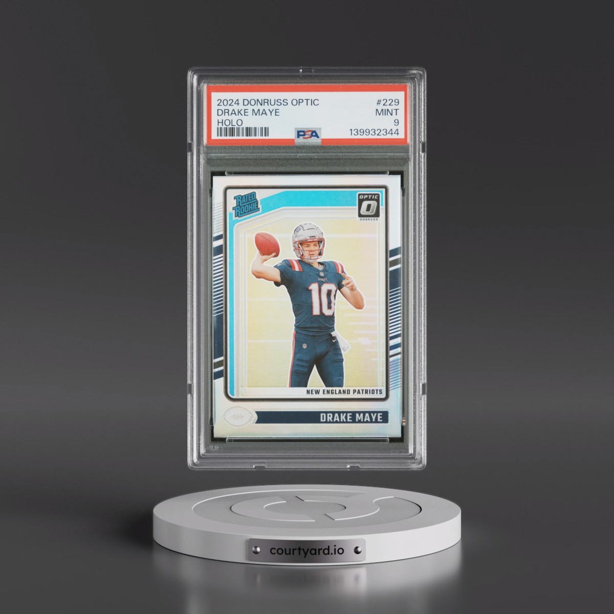 2024 Panini Donruss Optic #229 Drake Maye - Holo (PSA 9 MINT)