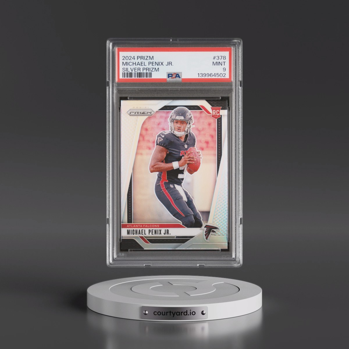 2024 Panini Prizm #378 Michael Penix Jr. - Silver Prizm (PSA 9 MINT)