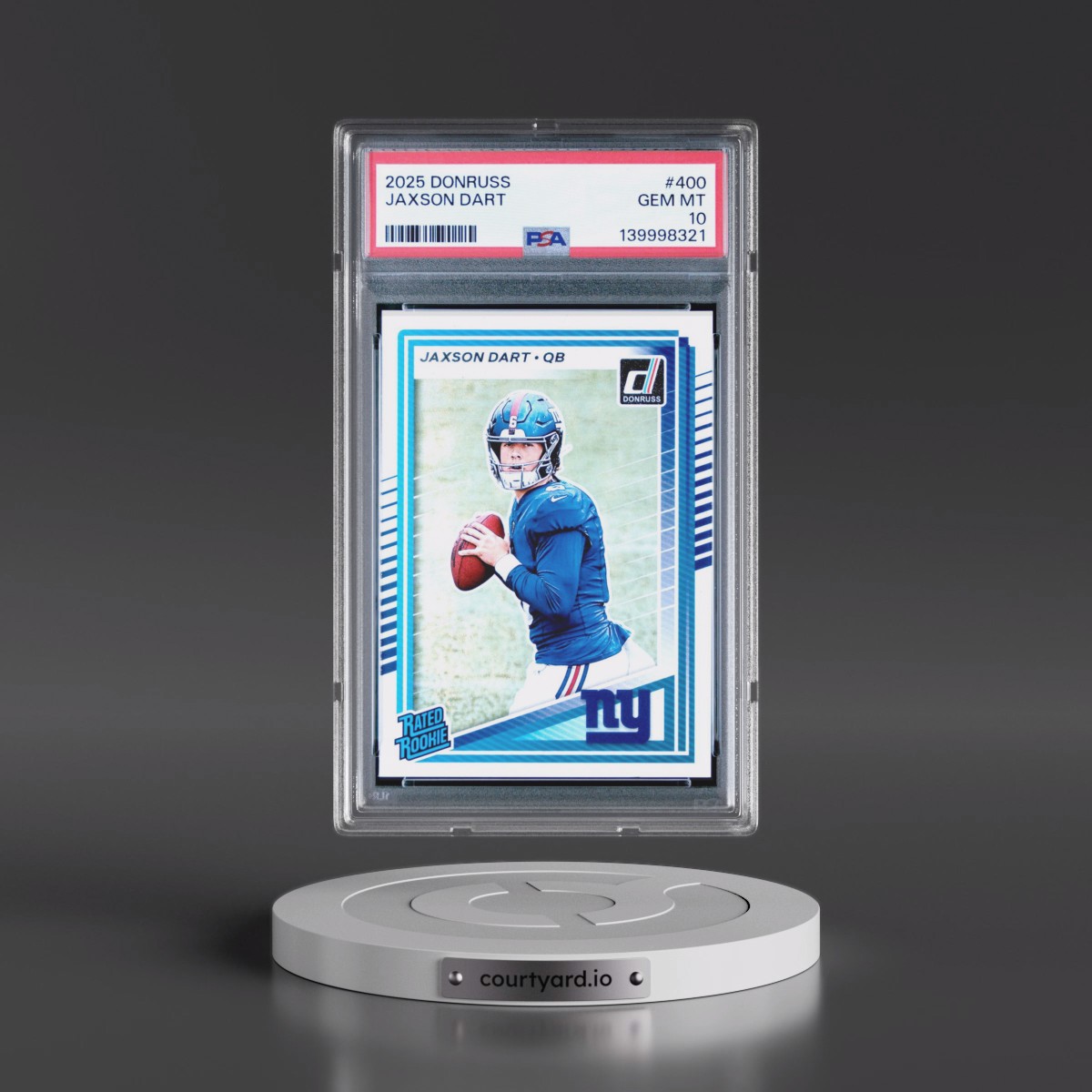 2025 Panini Donruss #400 Jaxson Dart (PSA 10 GEM MINT)