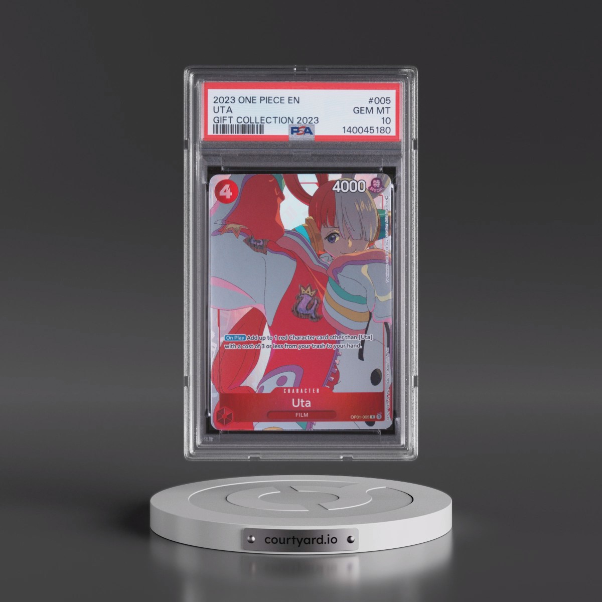 2023 One Piece Gift Collection 2023 #005 Uta (PSA 10 GEM MINT)