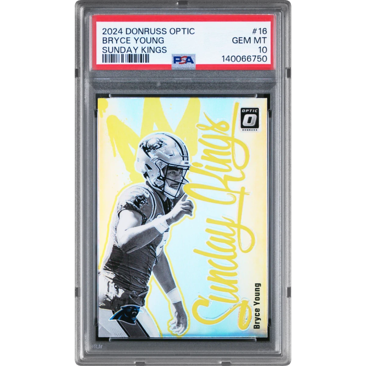 2024 Panini Donruss Optic Sunday Kings #16 Bryce Young (PSA 10 GEM MINT)