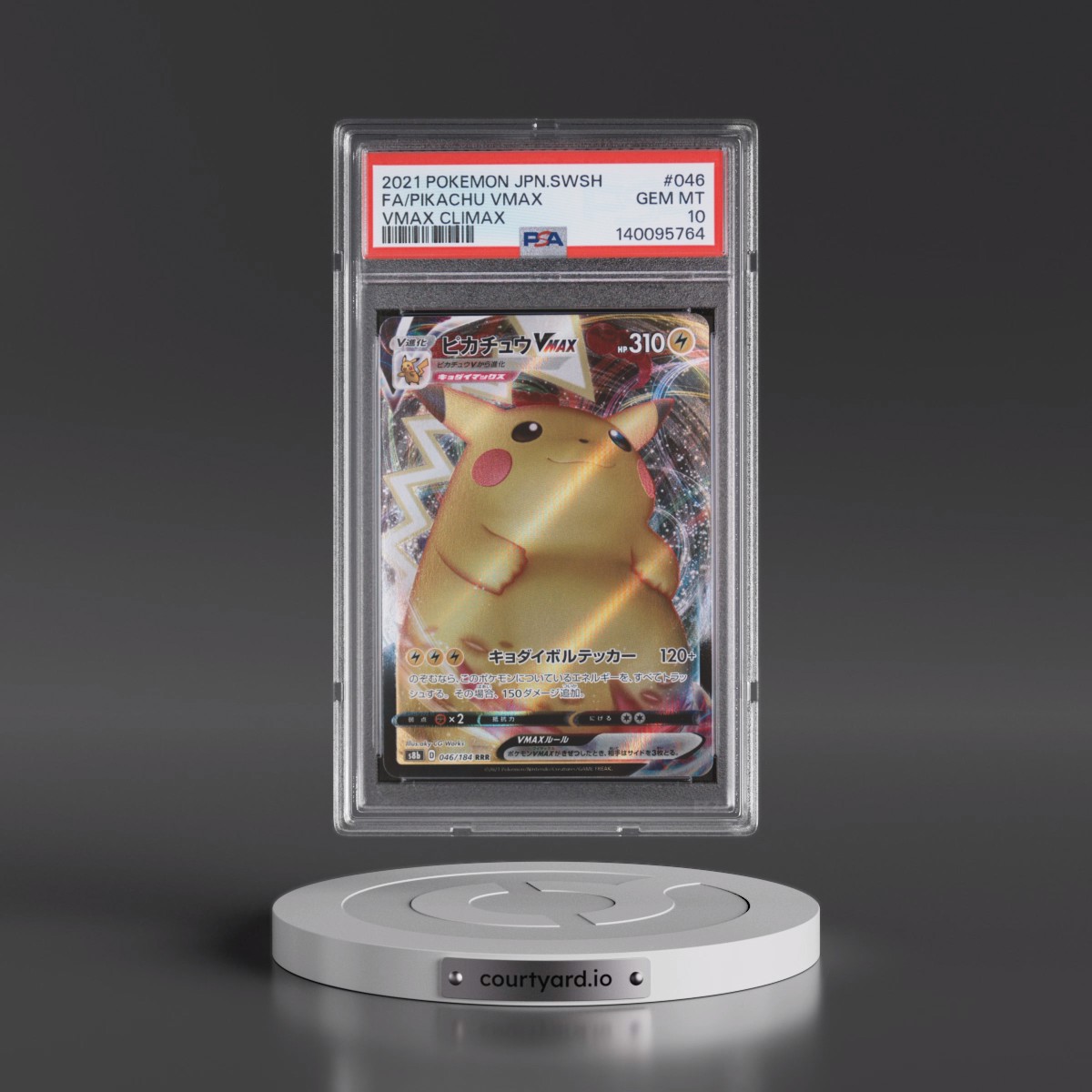 2021 Pokémon Sword & Shield Vmax Climax #046 Pikachu Vmax - Full Art (PSA 10 GEM MINT)
