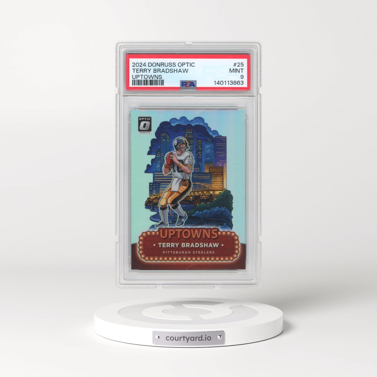 2024 Panini Donruss Optic Uptowns #25 Terry Bradshaw (PSA 9 MINT)