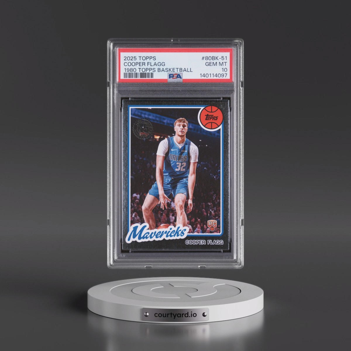 2025 Topps 1980-81 Topps Basketball #80BK-51 Cooper Flagg (PSA 10 GEM MINT)