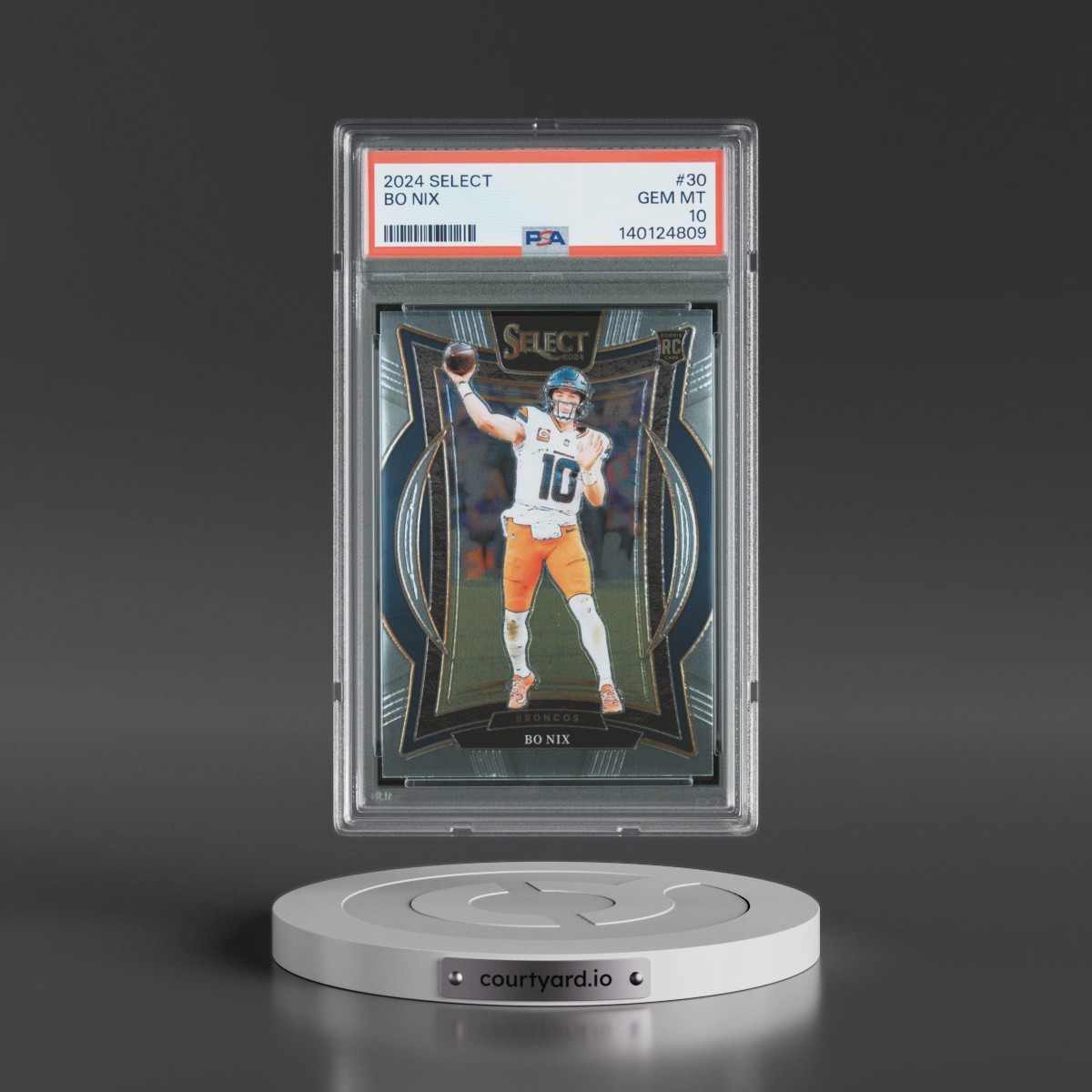 2024 Panini Select Bo Nix #30 PSA 10