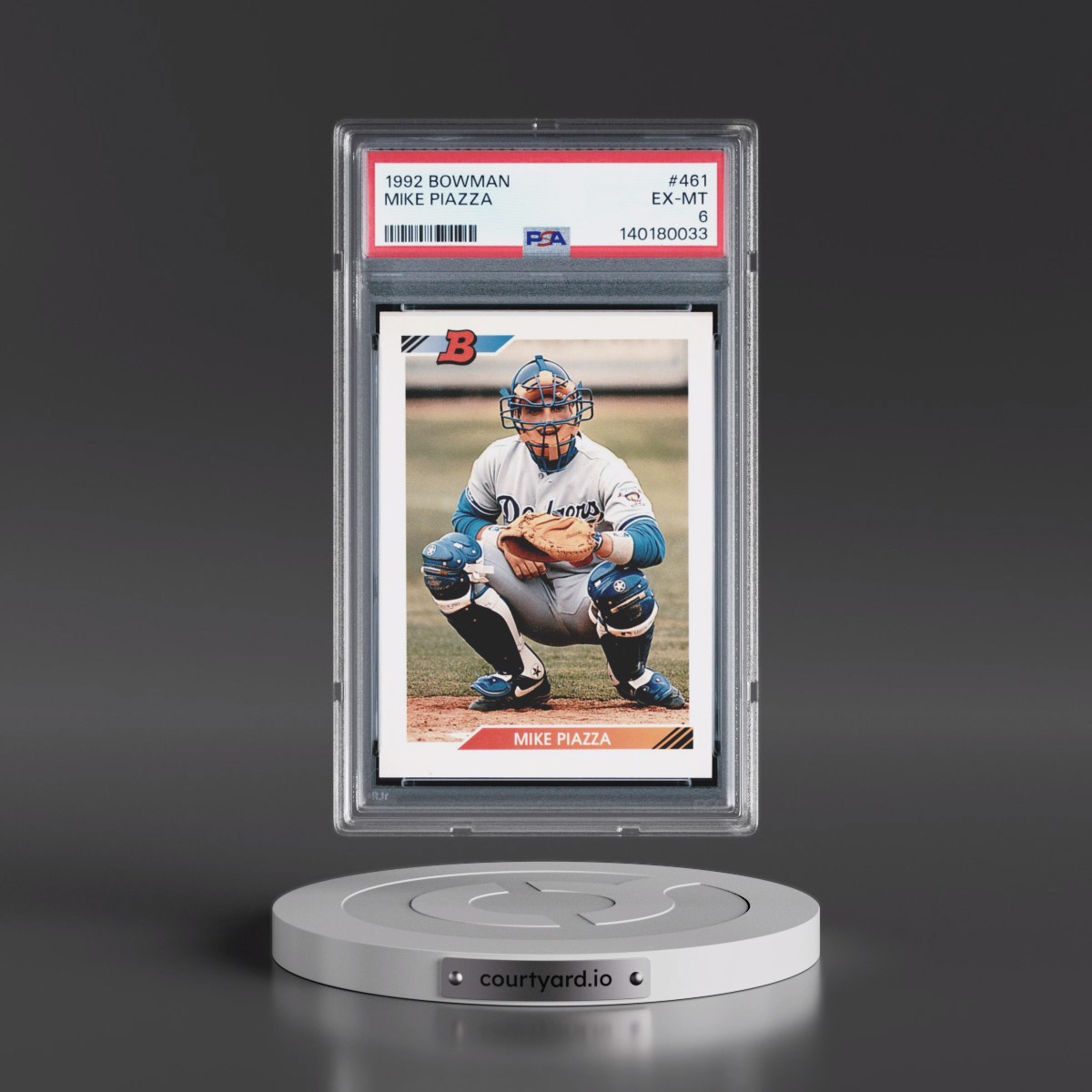1992 Bowman #461 Mike Piazza (PSA 6 EX-MT)
