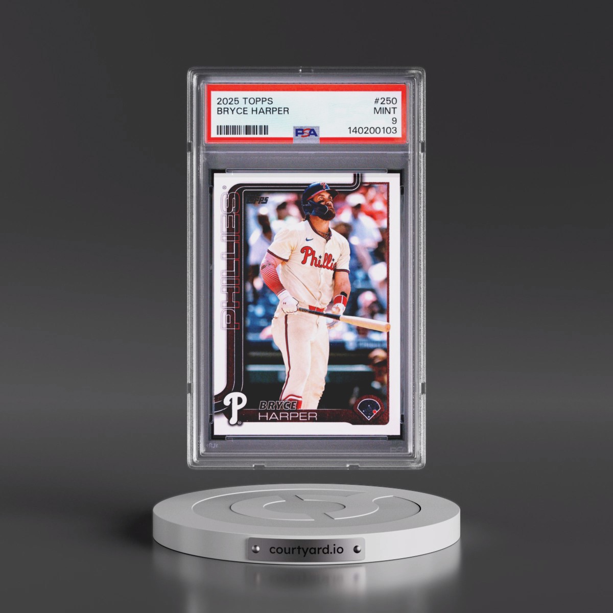 2025 Topps #250 Bryce Harper (PSA 9 MINT)