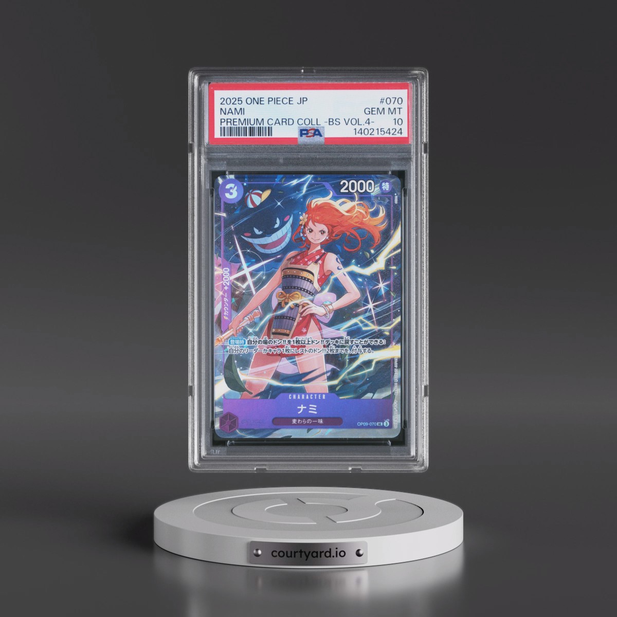 2025 One Piece Japanese Premium Card Collection -Best Selection Vol.4 #070 Nami (PSA 10 GEM MINT)