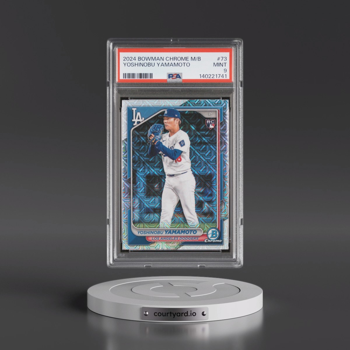 2024 Bowman Chrome Mega Box #73 Yoshinobu Yamamoto (PSA 9 MINT)