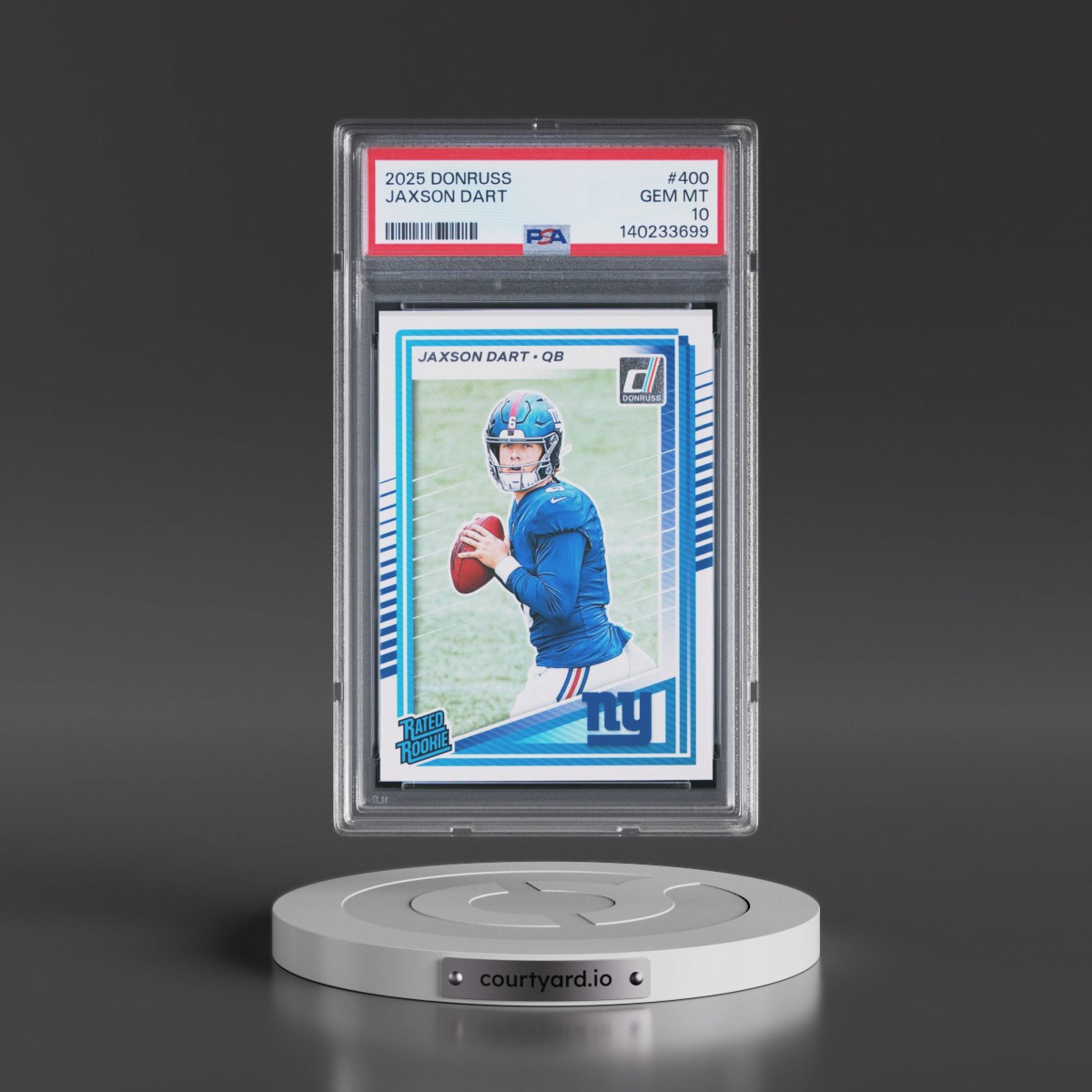 2025 Panini Donruss #400 Jaxson Dart (PSA 10 GEM MINT)