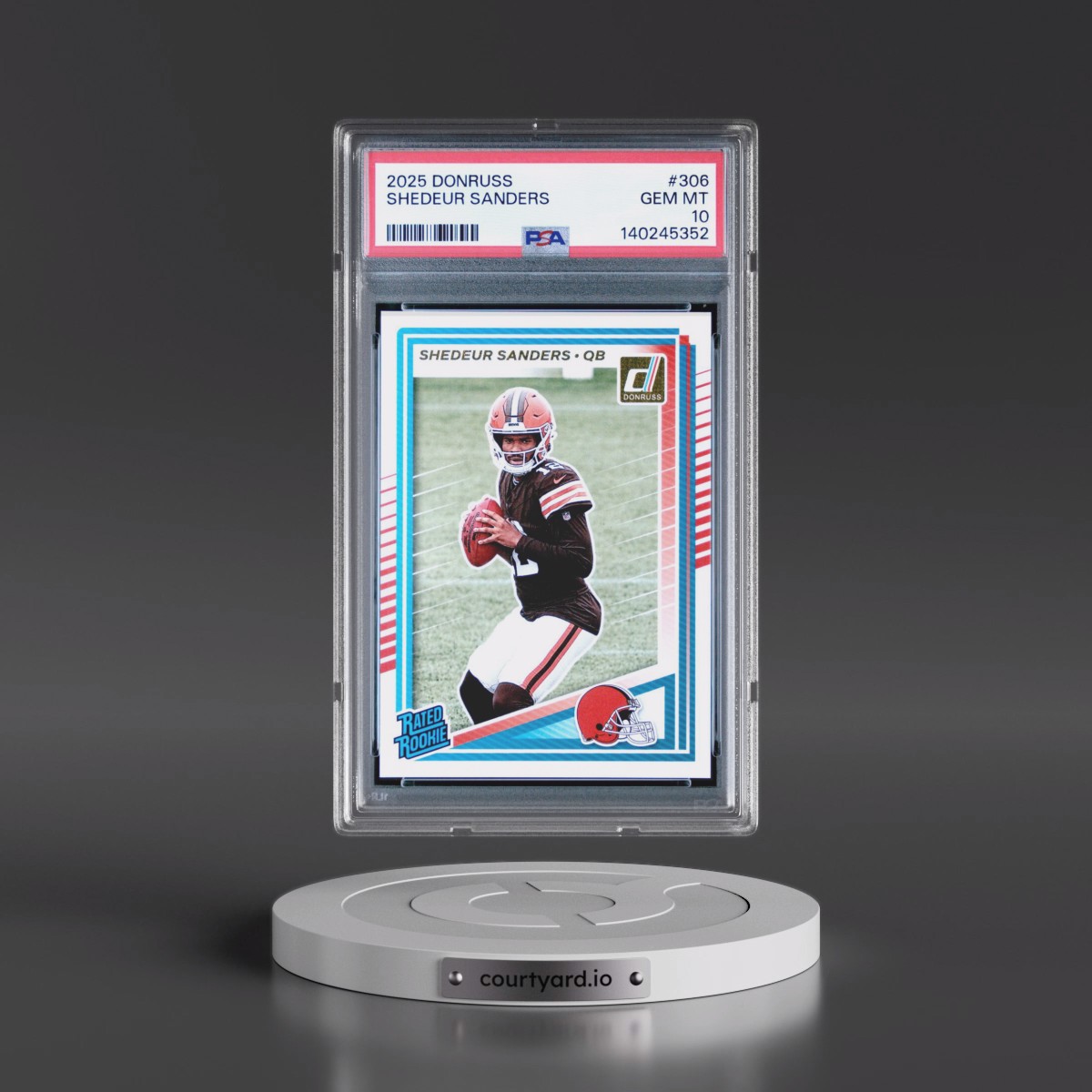 2025 Panini Donruss #306 Shedeur Sanders (PSA 10 GEM MINT)