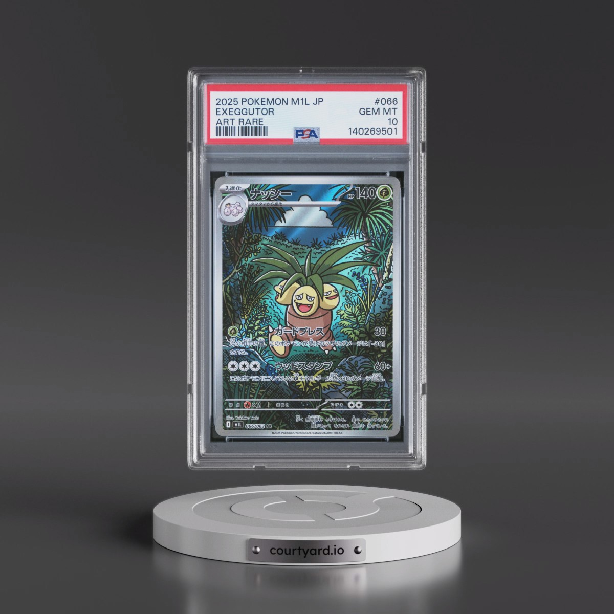 2025 Pokémon M1l-Mega Brave #066 Exeggutor - Art Rare (PSA 10 GEM MINT)