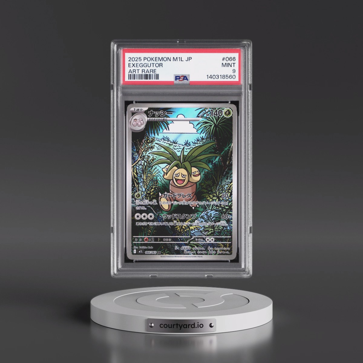 2025 Pokémon M1l-Mega Brave #066 Exeggutor - Art Rare (PSA 9 MINT)