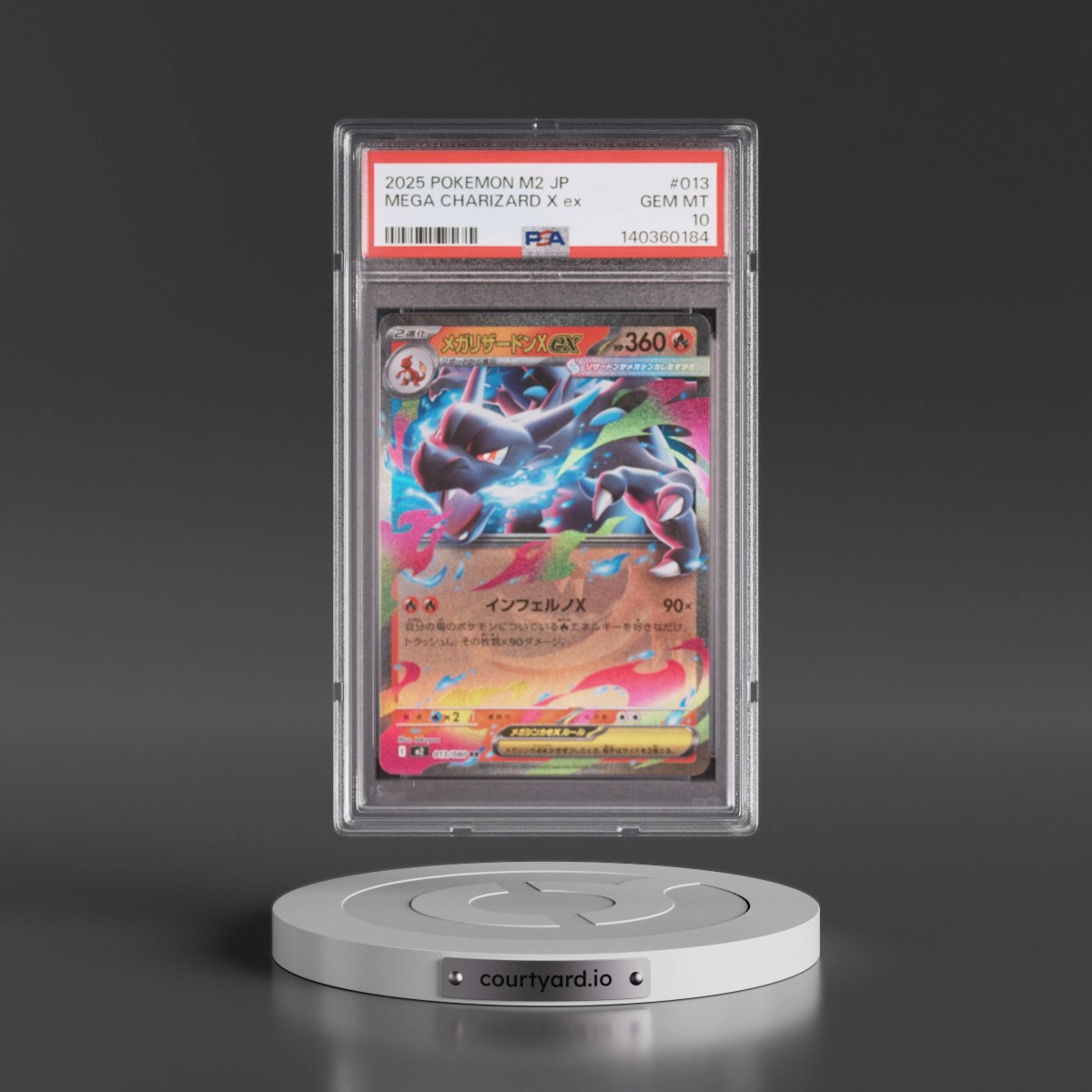 2025 Pokémon M2-Inferno X #013 Mega Charizard X EX - Holo (PSA 10 GEM MINT)