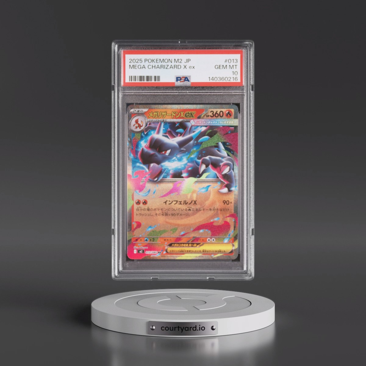 2025 Pokémon M2-Inferno X #013 Mega Charizard X EX - Holo (PSA 10 GEM MINT)
